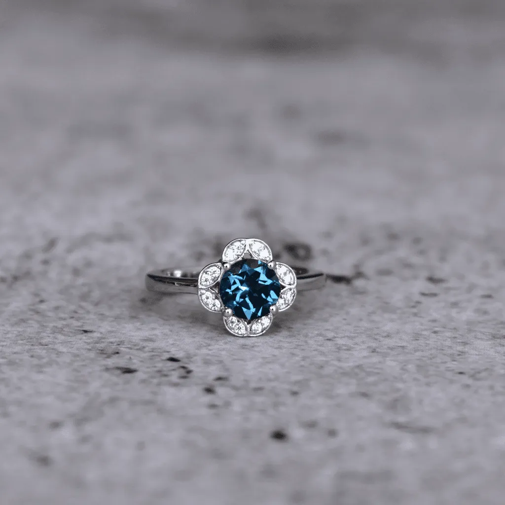 Timeless Charm - Blue Topaz Ring