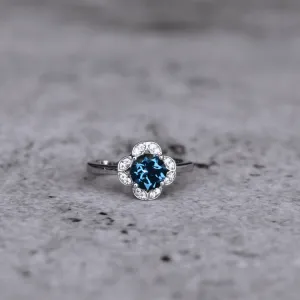 Timeless Charm - Blue Topaz Ring