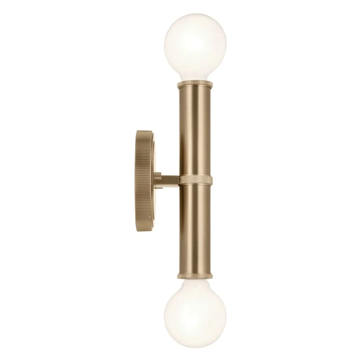 Torche 10 in. 2 Lights Wall Light Champagne Bronze Finish