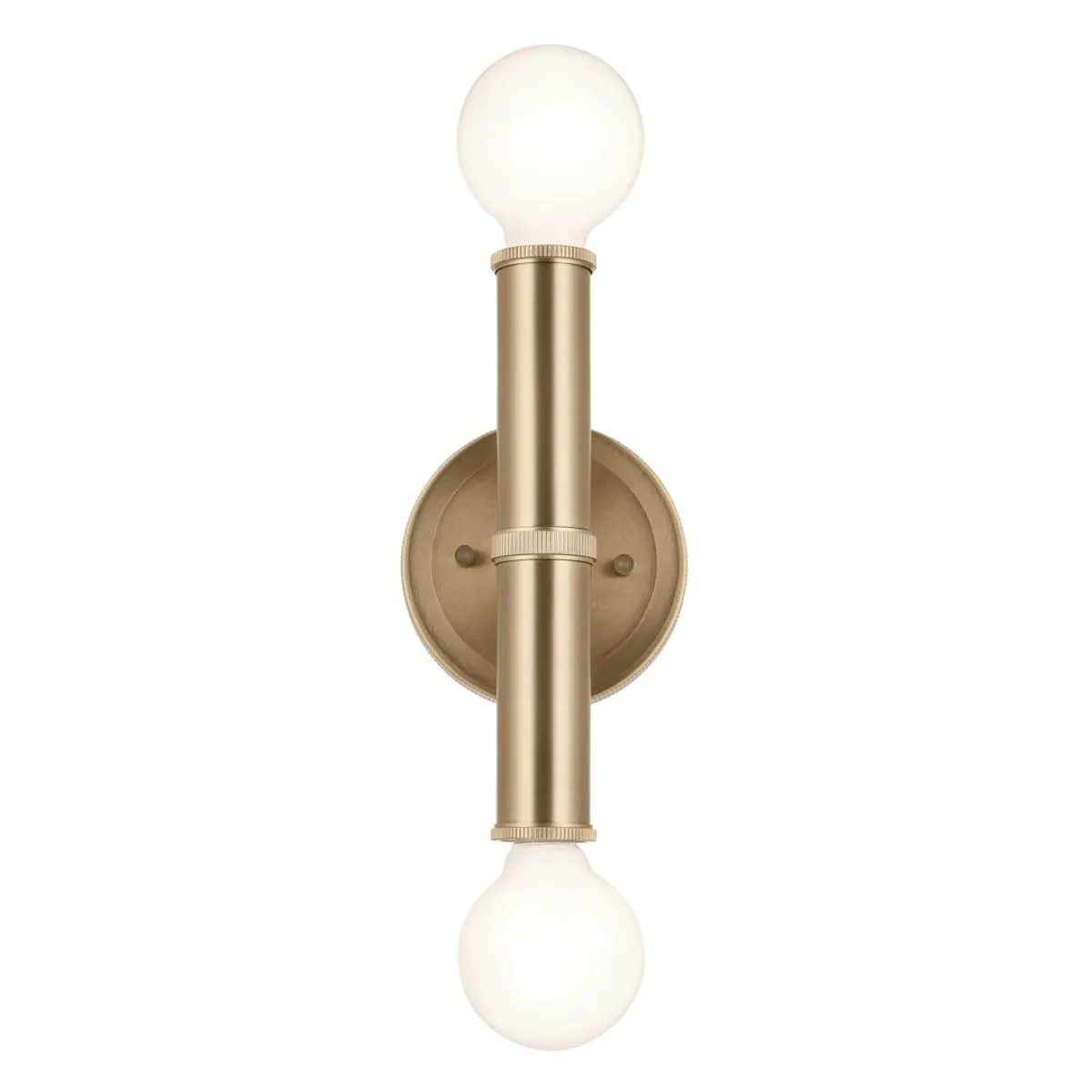 Torche 10 in. 2 Lights Wall Light Champagne Bronze Finish