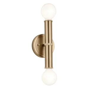 Torche 10 in. 2 Lights Wall Light Champagne Bronze Finish