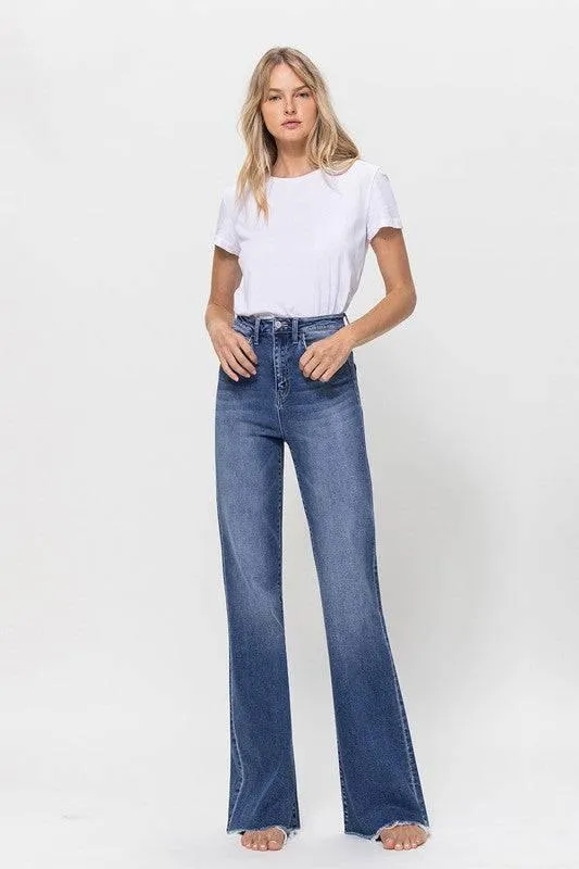 Vervet by flying monkey super high rise relaxed flare jeans