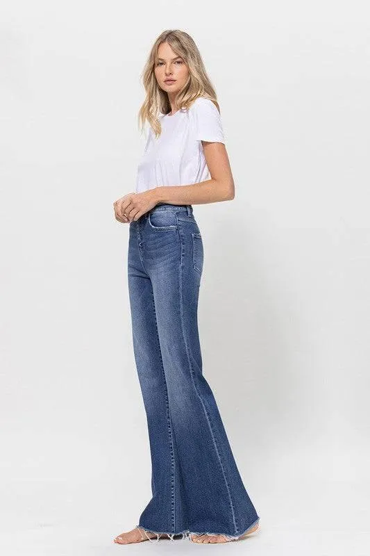 Vervet by flying monkey super high rise relaxed flare jeans