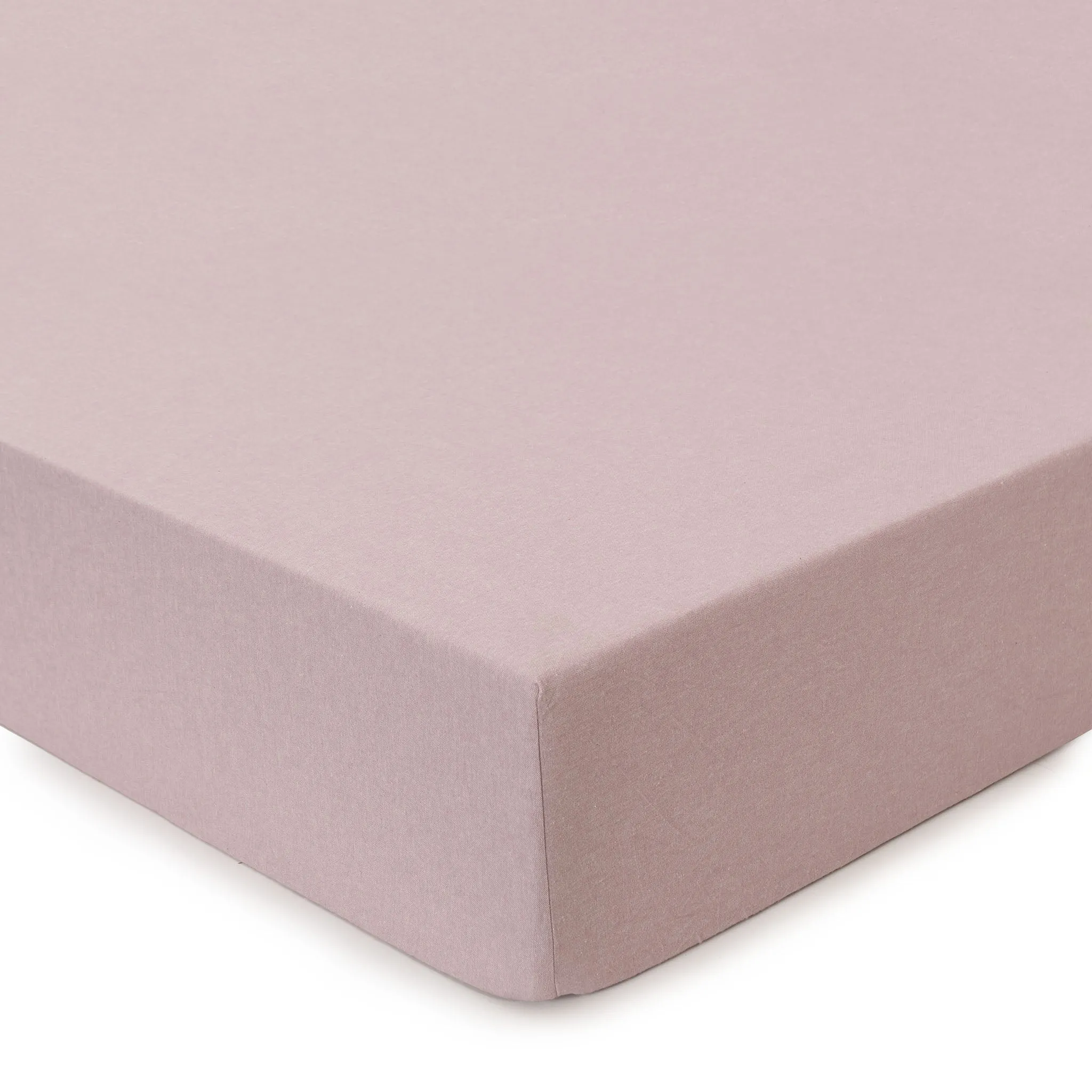 Vilar Flannel Fitted Sheet [Light mauve]